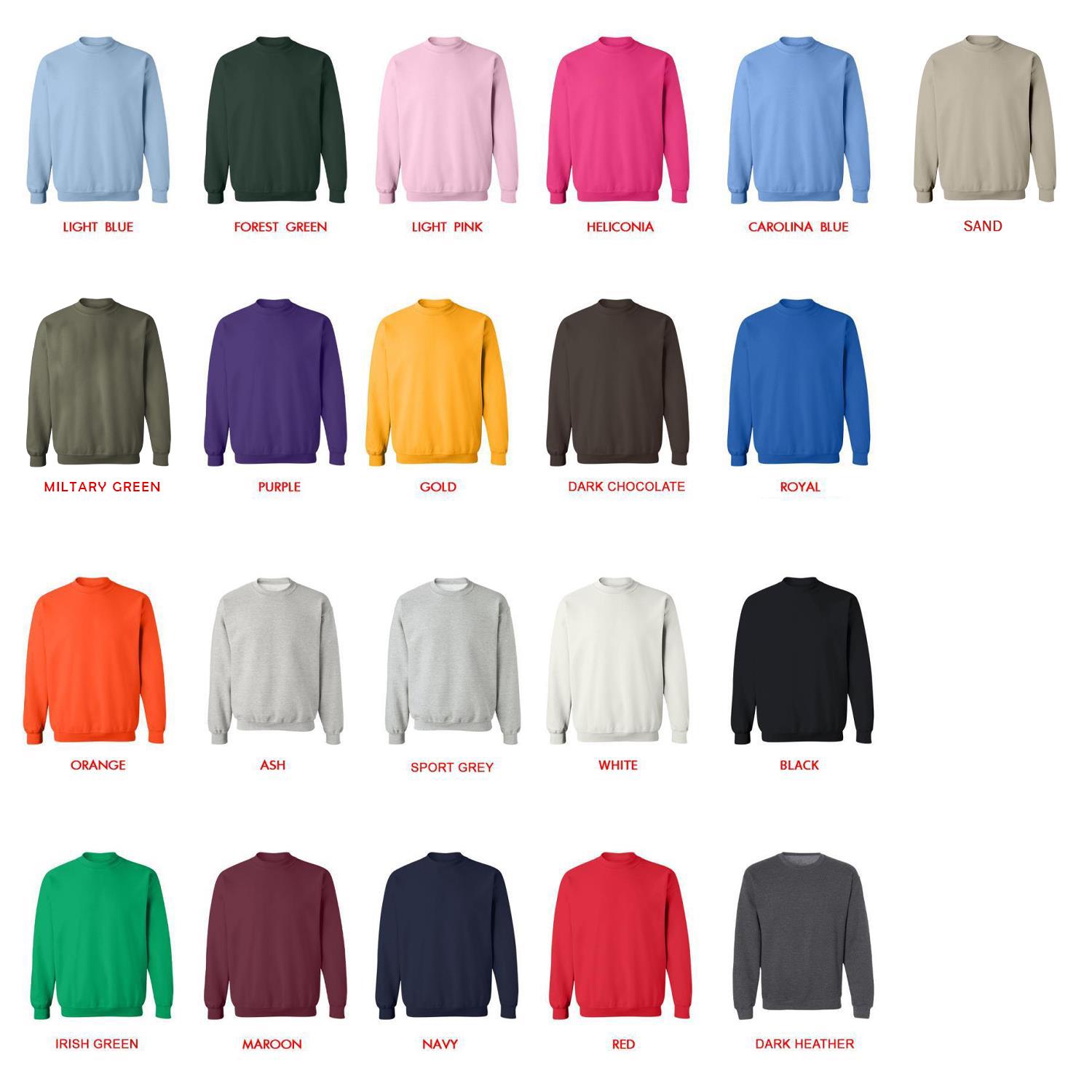 sweatshirt color chart - Heartstopper Store