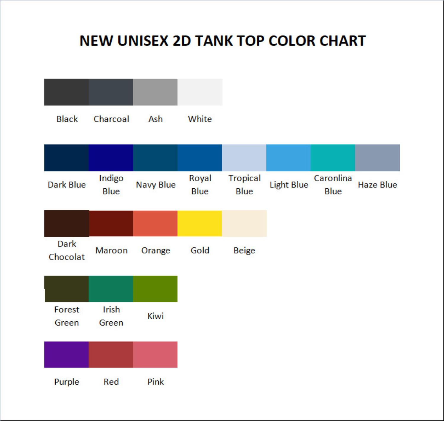 tank top color chart - Heartstopper Store