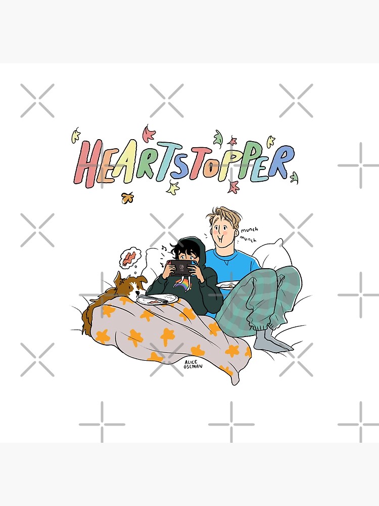 Heartstopper Sweet Couple Throw Pillow - Image 2