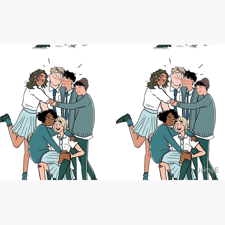 Heartstopper Friends Cartoon Mug - Image 2
