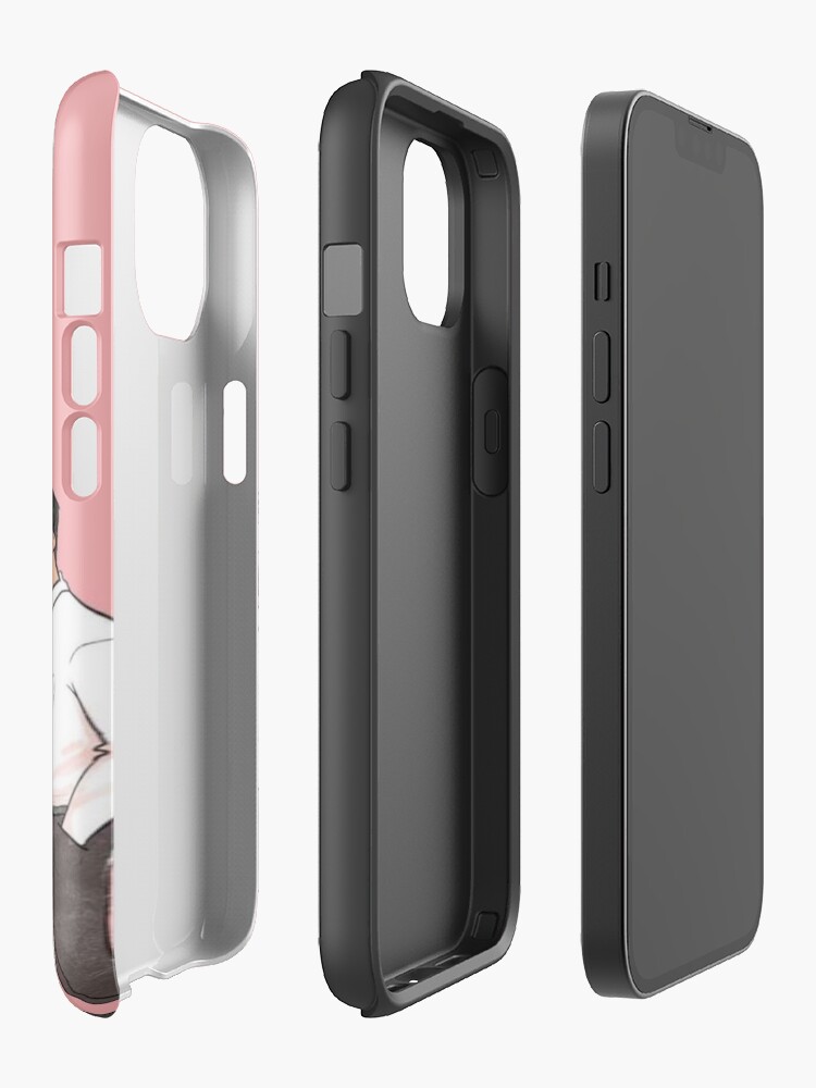Heartstopper Cast Members Cartoon Pink Iphone Case - Image 2