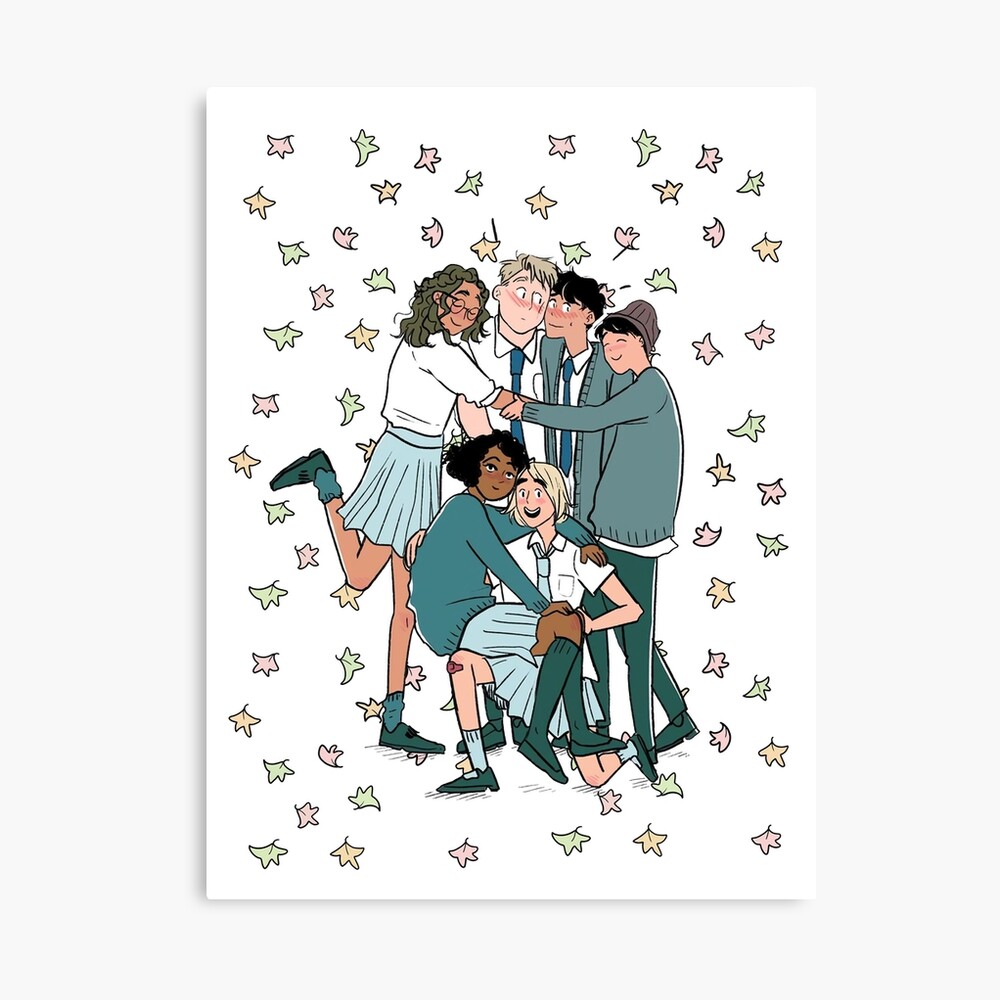 Nick And Charlie Heartstopper Color Poster