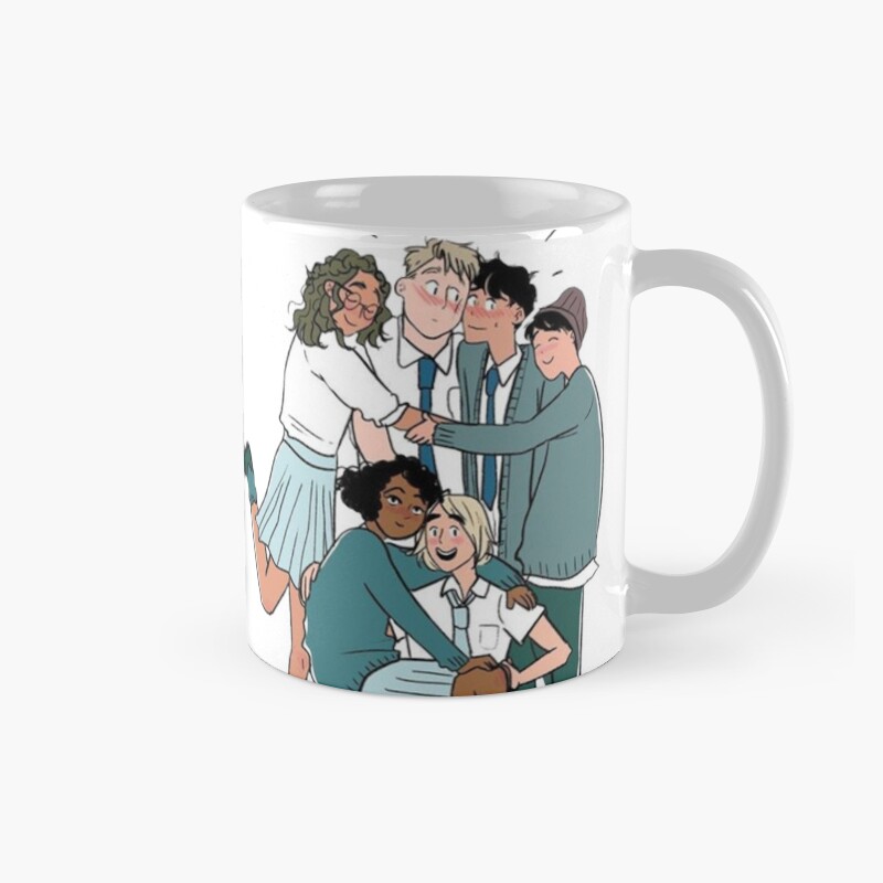 Heartstopper Friends Cartoon Mug