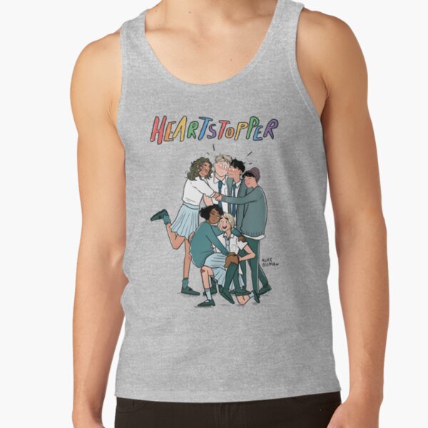 Heartstoppe Couple With Friends Tank Top