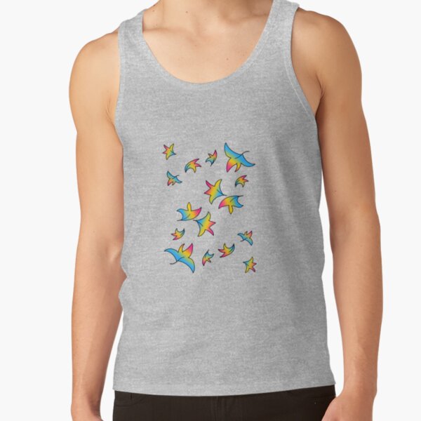 Pan Pride Flag Heartstopper Leaves Tank Top - Image 3