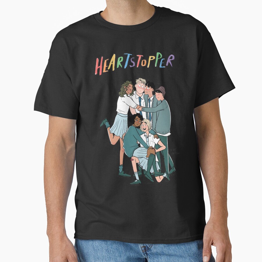 Heartstoppe Couple With Friends T-shirt - Image 2