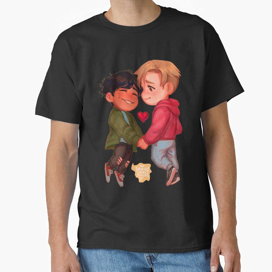 Heartstoppers Fan Art Nick And Charlie T-shirt - Image 2