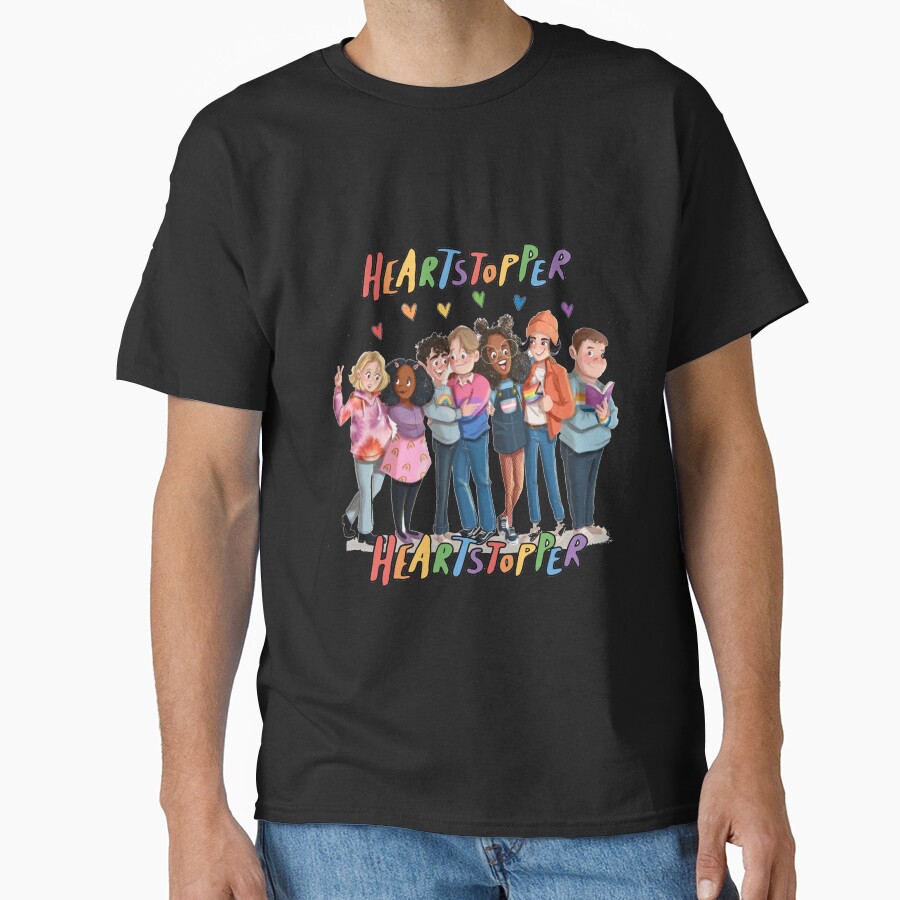 Heartstopper Fanart Sticker T-shirt - Image 2