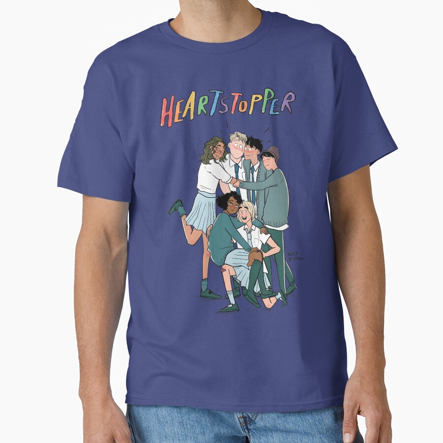 Heartstoppe Couple With Friends T-shirt - Image 4