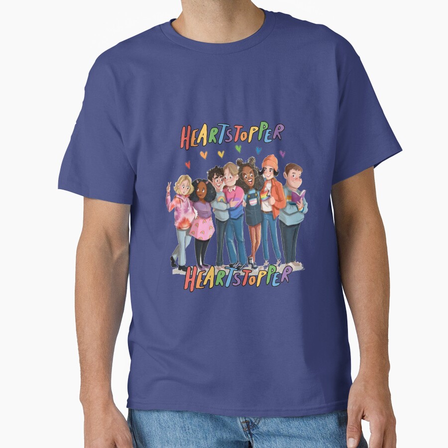 Heartstopper Fanart Sticker T-shirt - Image 4