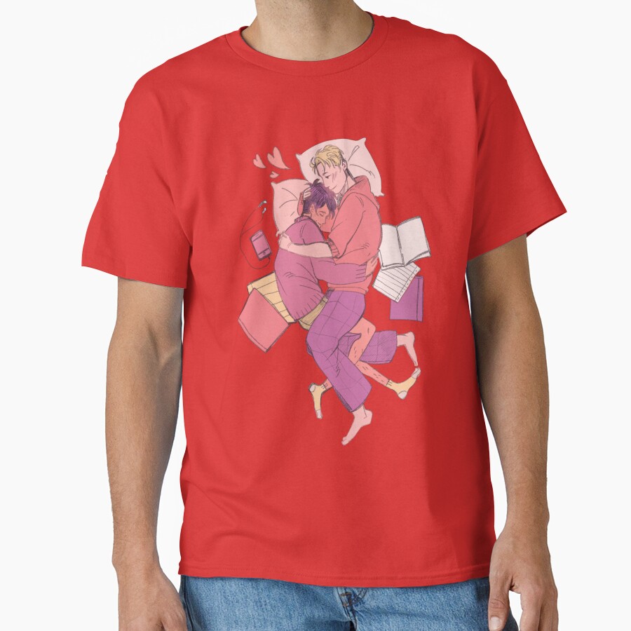 Charlie And Nick Sleep Heartstopper T-shirt - Image 5