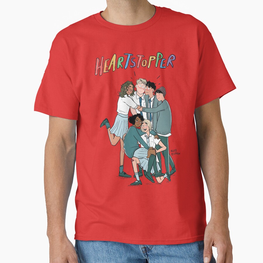 Heartstoppe Couple With Friends T-shirt - Image 5