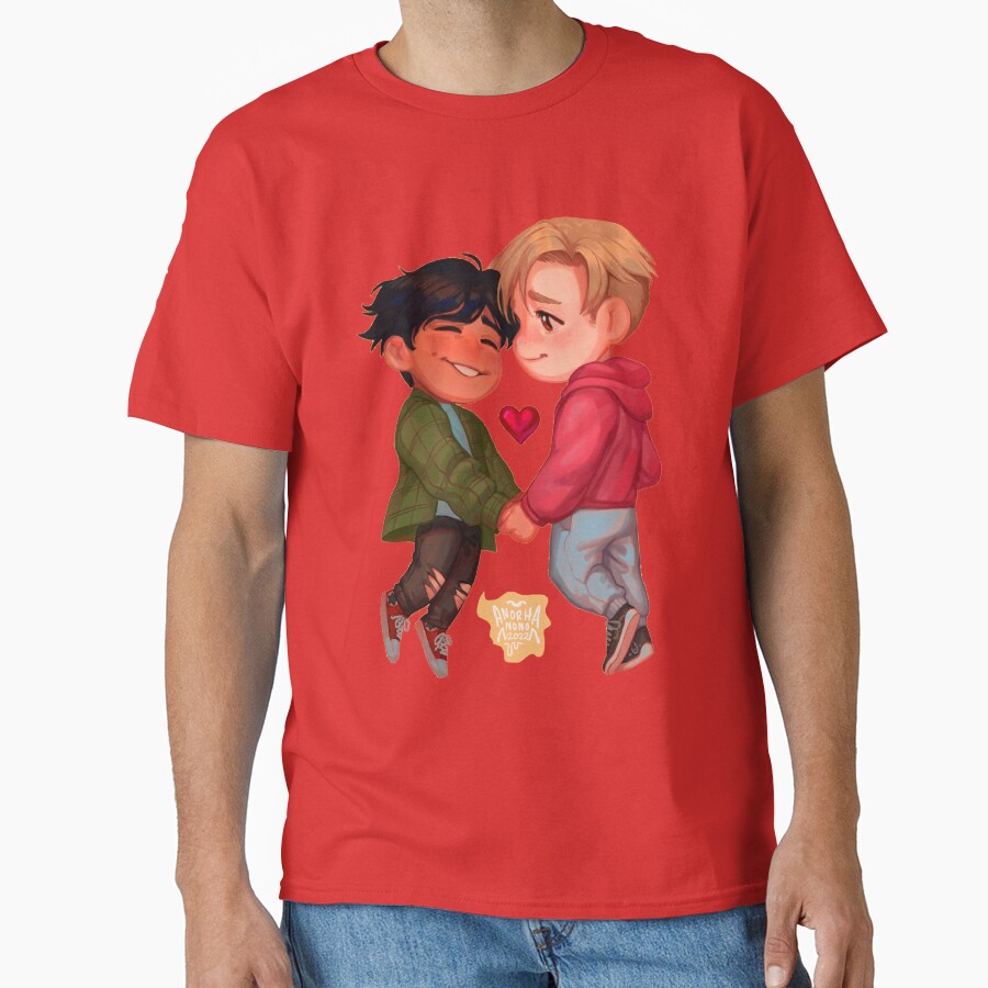 Heartstoppers Fan Art Nick And Charlie T-shirt - Image 5