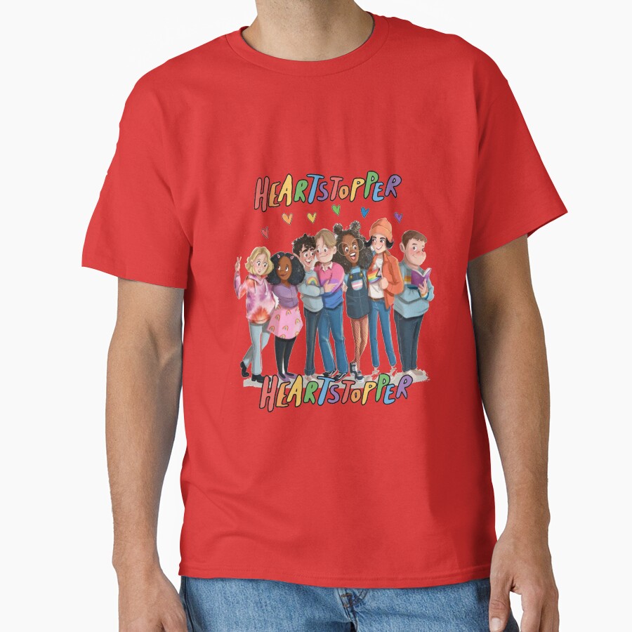 Heartstopper Fanart Sticker T-shirt - Image 5