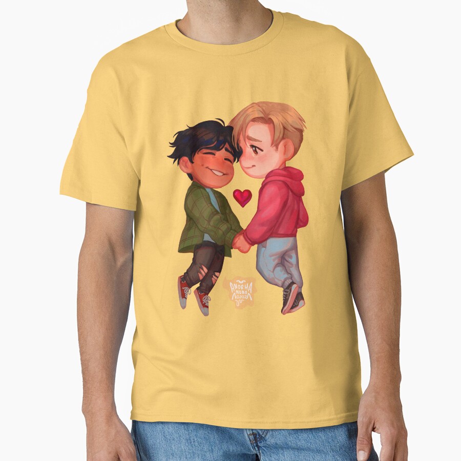 Heartstoppers Fan Art Nick And Charlie T-shirt - Image 6