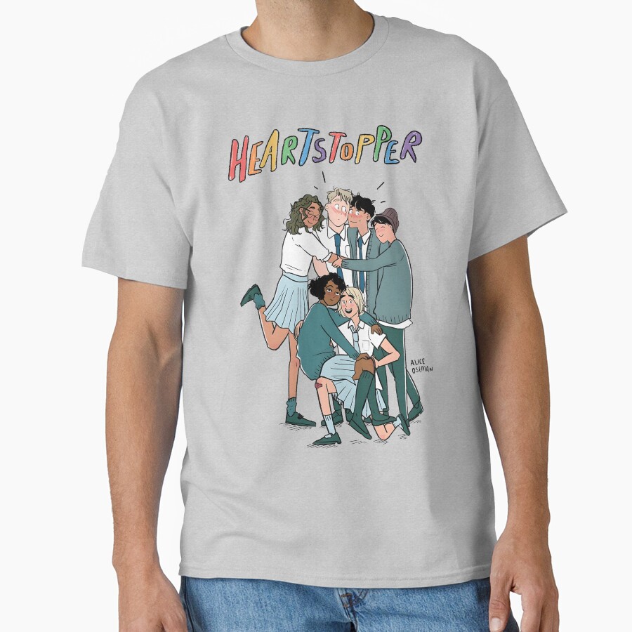 Heartstoppe Couple With Friends T-shirt - Image 3