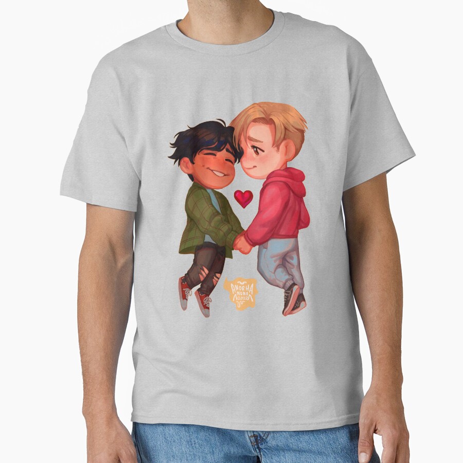Heartstoppers Fan Art Nick And Charlie T-shirt - Image 3
