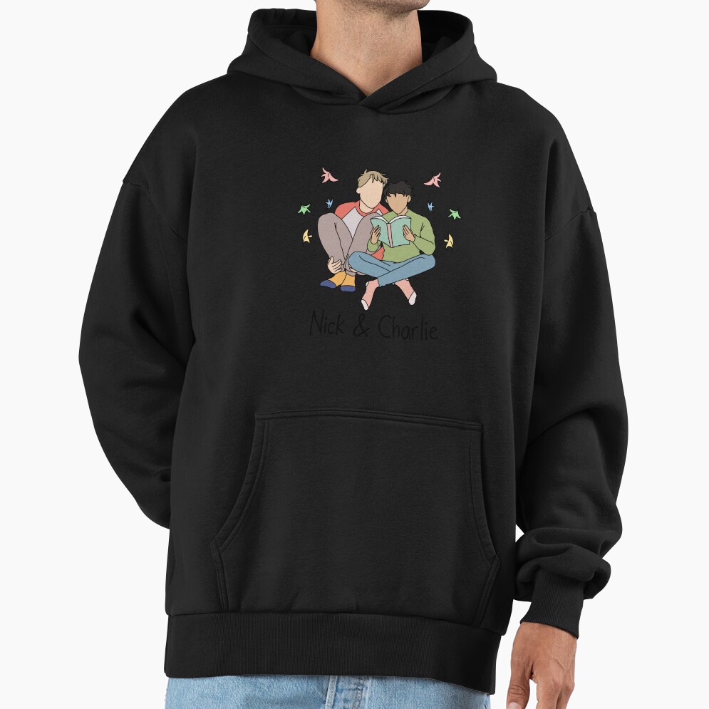 Heartstopper Nick Nelson And Charlie With A Book Hoodie - Image 3