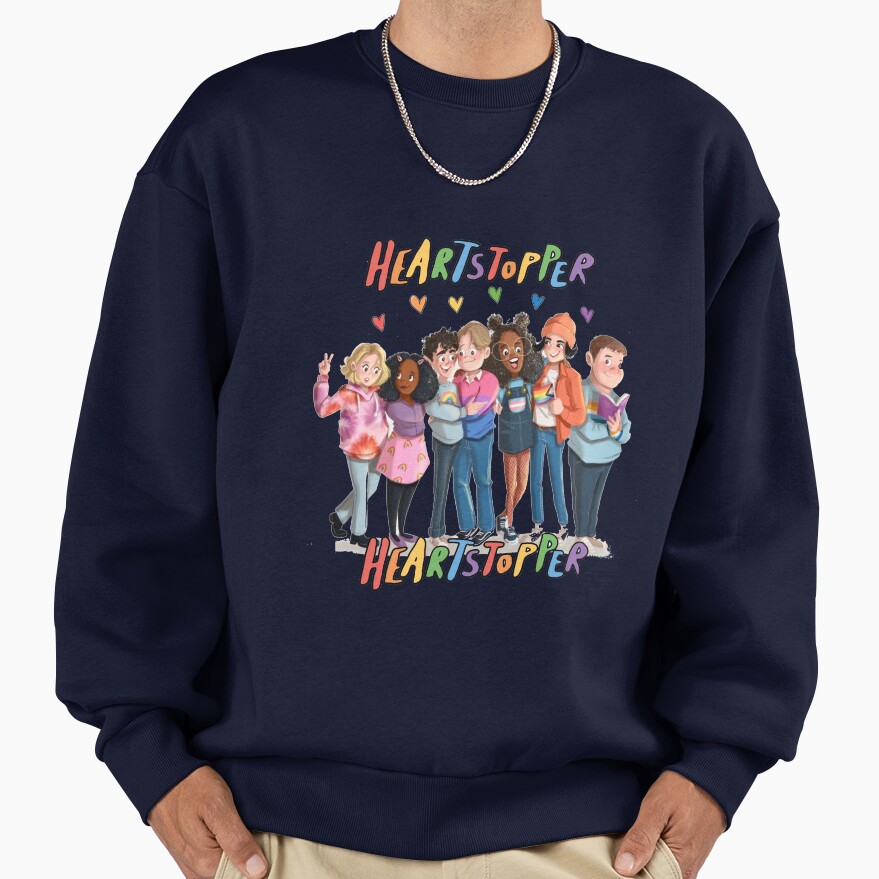 Heartstopper Fanart Sticker Sweatshirt - Image 5