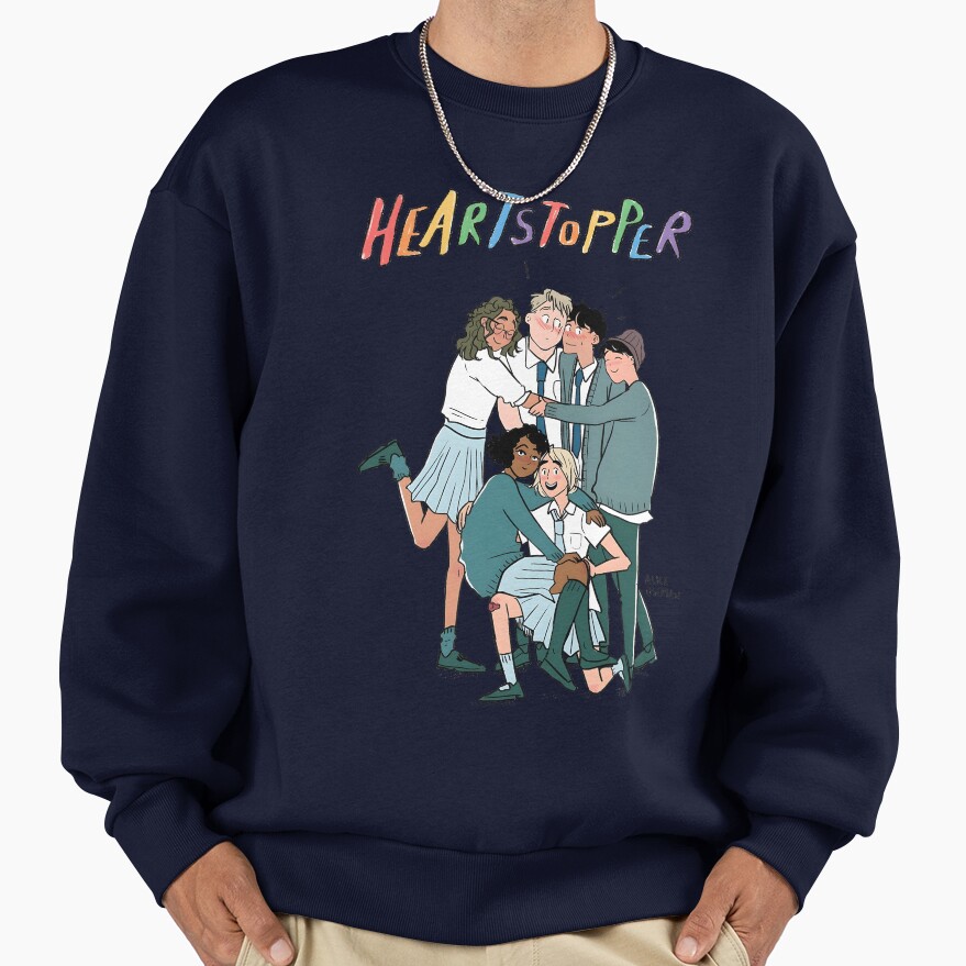 Heartstoppe Couple With Friends Sweatshirt - Image 5