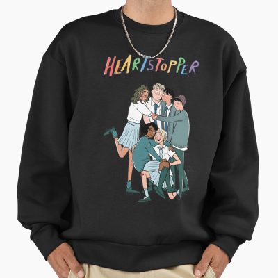 Heartstoppe Couple With Friends Sweatshirt