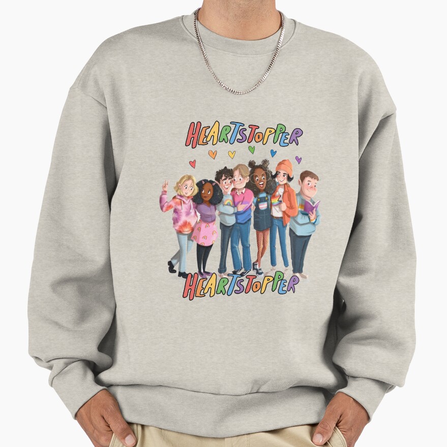 Heartstopper Fanart Sticker Sweatshirt - Image 3
