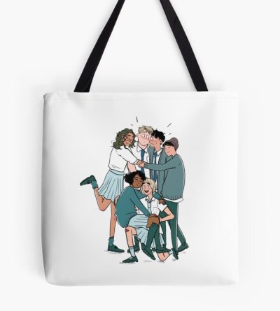 Heartstopper Couple With Friends Tote Bag