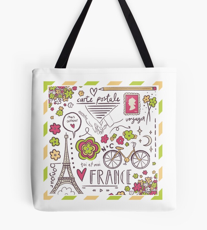 Heartstopper Paris Doodles Tote Bag