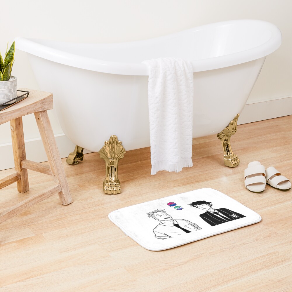 Nick And Charlie Heartstopper Bath Mat - Image 2