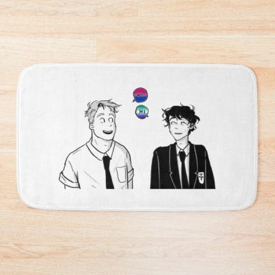 Nick And Charlie Heartstopper Bath Mat