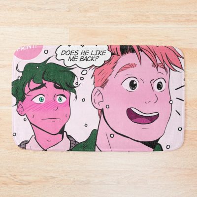 Heartstopper Comics Pink Bath Mat