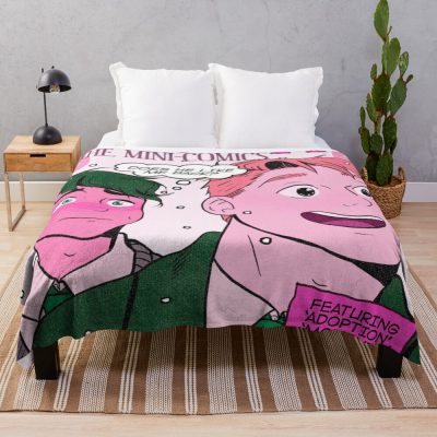 Heartstopper Comics Pink Throw Blanket