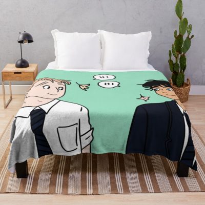 Nick And Charlie Heartstoppe Throw Blanket