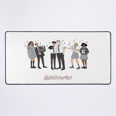Heartstopper Couple Center Mouse Pad