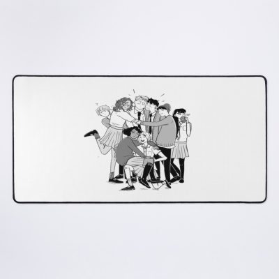 Heartstopper Couple With Friends Mouse Pad