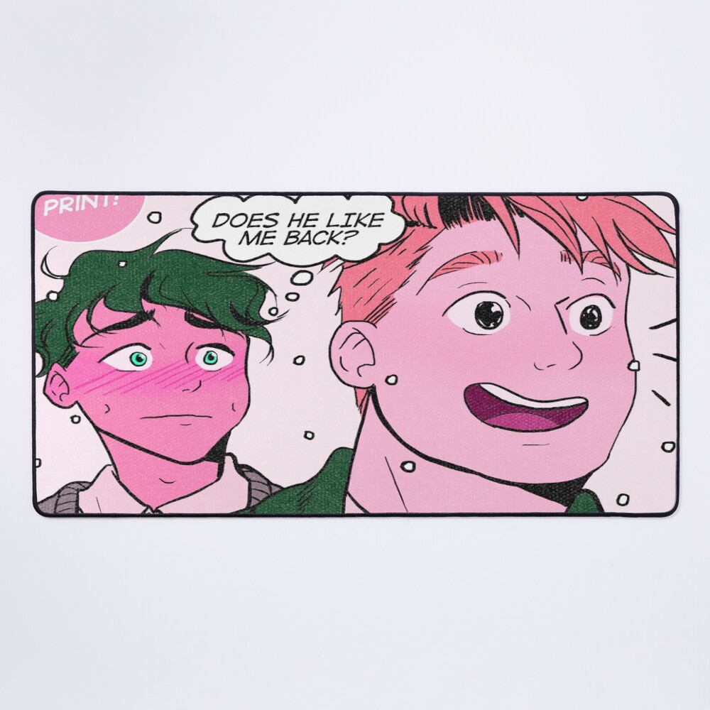 Heartstopper Comics Pink Mouse Pad
