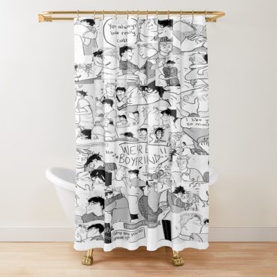 Heartstopper Black And White  Phone Case Shower Curtain