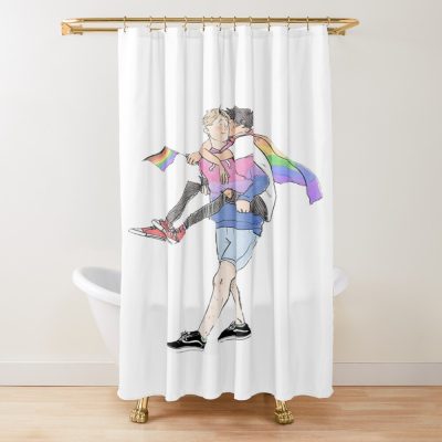 Nick And Charlie Shower Curtain