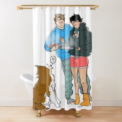 Heartstoppe Breakfast Shower Curtain