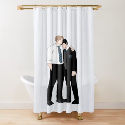 Nick And Charlie Heartstopper Shower Curtain