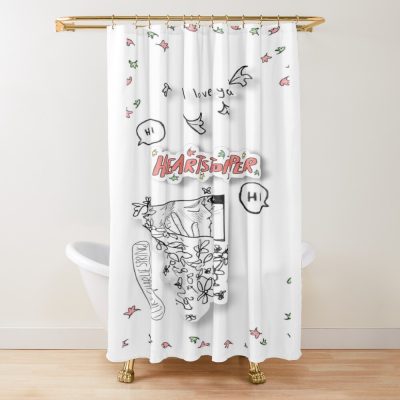 Heartstopper Kiss Phone Case Shower Curtain