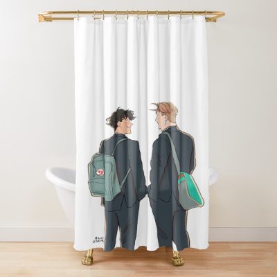 Heartstopper Together Shower Curtain