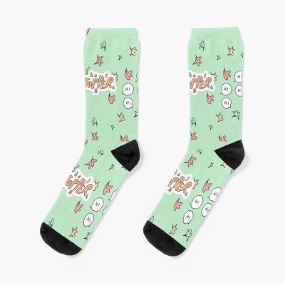 New Heartstopper Logo Green Sock