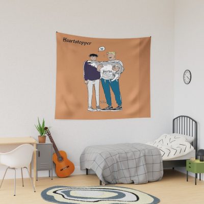 Heartstopper Hug Dog Tapestry