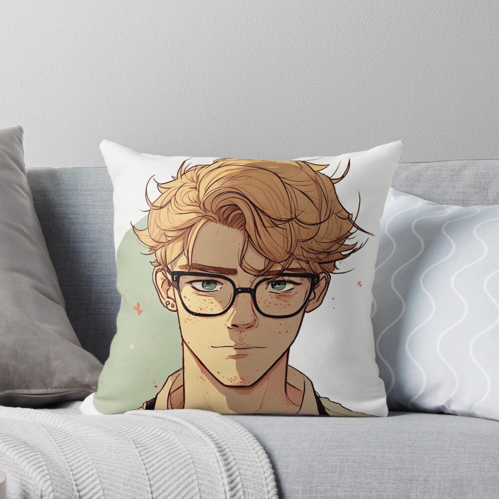 Heartstoppe Art Nick Throw Pillow