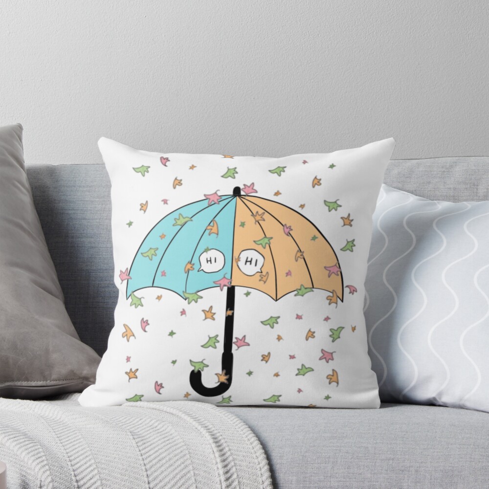 Heartstopper Umbrella Throw Pillow
