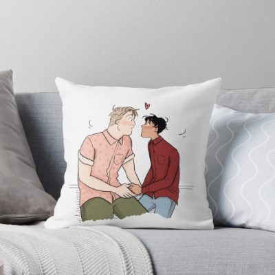 Heartstopper Lovely Couple Throw Pillow