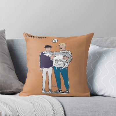 Heartstopper Hug Dog Throw Pillow