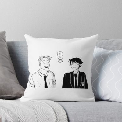 Heartstopper Cute Couple Throw Pillow