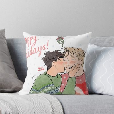 Happy Holidays Throw Pillow
